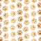 Gold seamless pattern. Pet prints. Paw texture. Cute background for pets, dog or cat. Abstract golden patterns. Repeated modern st