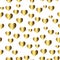 Gold seamless pattern, romantic golden background with hearts