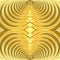 Gold seamless symmetrical abstraction with lots of round rings. A pyramid of yellow, gold, round elements