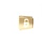 Gold Secure your site with HTTPS, SSL icon isolated on white background. Internet communication protocol. 3d