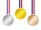 Gold, Silver, Bronze Medals