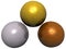 Gold, Silver, Bronze Soccer ball