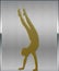 Gold on Silver Gymnastics Sport Emblem