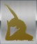 Gold on Silver Gymnastics Sport Emblem