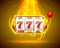 Gold slot machine wins the jackpot. Big win slots 777 banner casino.