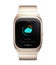 Gold smart watch display climate information