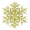 Gold snowflake