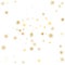 Gold snowflake winter background. Golden snowflakes on white. Vector