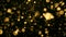 Gold Snowflakes Star Christmas Background