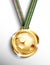 Gold soccer medal