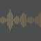 Gold sound wave pattern