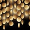 Gold sparkle garlands seamless image