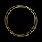 Gold sparkling circle of golden foil gilding. Rings of golden glitter texture. Festive vector background for Christmas