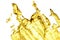 Gold Splash Abstract hand painted golden stain background with
