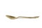 Gold spoon isolated