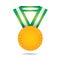 Gold sport medal