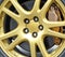 Gold sportscar racing wheel