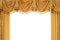 Gold stage curtain