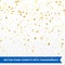 Gold star confetti rain festive holiday background