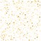 Gold star confetti rain festive holiday background. Vector golde