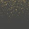 Gold star confetti rain festive pattern effect. Golden volume stars falling down isolated on background. EPS 10 vector