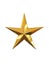 Gold star isolated