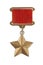 The Gold Star medal is a special insignia of Heroof the Soviet Union