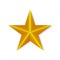 Gold star with shadow. Design element. Premium class. eps 10