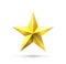 Gold Star on White