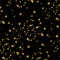 Gold Stars Faux Foil Metallic Star Black Background