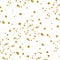 Gold Stars Faux Foil Metallic Star White Background