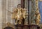 Gold statue of Lady Justice, Interior Piarist Church, Krems on the Danube, Austria