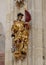 Gold statue of Saint Florian, Interior Piarist Church, Krems on the Danube, Austria