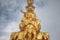 Gold statue of Samantabhadra Bodhisattva mount emei