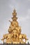 Gold statue of Samantabhadra Bodhisattva mount emei