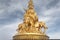 Gold statue of Samantabhadra Bodhisattva mount emei