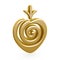 Gold strawberry symbol