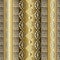 Gold striped geometric seamless pattern with vertical golden 3d