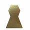Gold symbol of jainism. 3D render