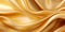 Gold textile texture background, luxury fabric waves pattern, generative AI