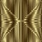 Gold textured 3d vector seamless pattern. Surface golden background. Striped repeat ornate backdrop. Luxury modern