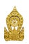 The Gold Thammachak Symbol of Buddhism