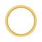 Gold thin round frame. Golden luxury circle logo.