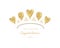 Gold tiara icon made of glitter balloons. Cute template for girls birthday, baby shower celebration. Isolated. Vector