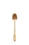 Gold toilet brush on white back