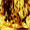 Gold Triangles Shaped Abstract Art Background