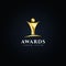 Gold Trophy Awards Logo Design Symbol Icon