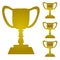 Gold Trophy Set