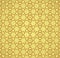 Gold Tulip Flower and Swirl Pattern on Pastel Background