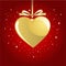 Gold Valentine Heart